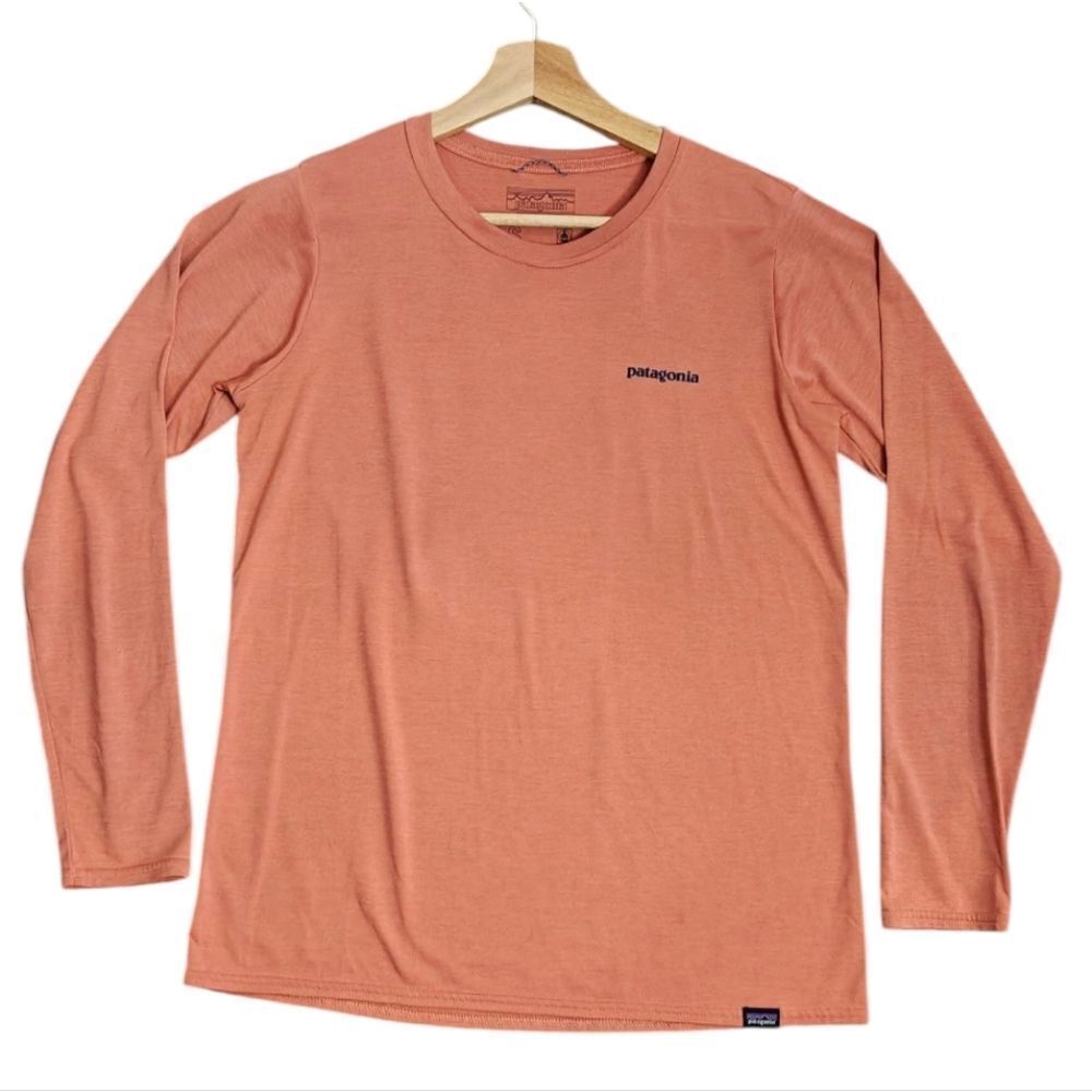 Patagonia Women's Peach Long Sleeve Top Size S - Picture 2 of 10